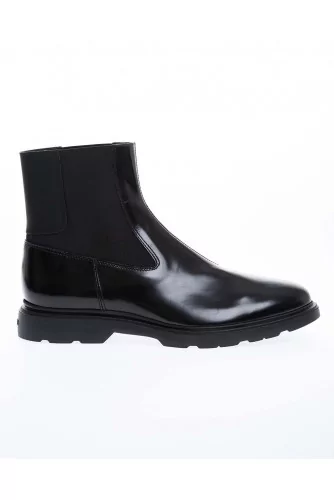 Boots chelsea Hogan "Route" noir 2 élastiques pour homme