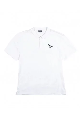 Polo Lanvin "Dinosaure" crème et noir