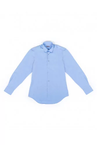 Chemise slim Lanvin bleu ciel et gris