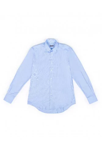 Chemise slim Lanvin ciel et blanc