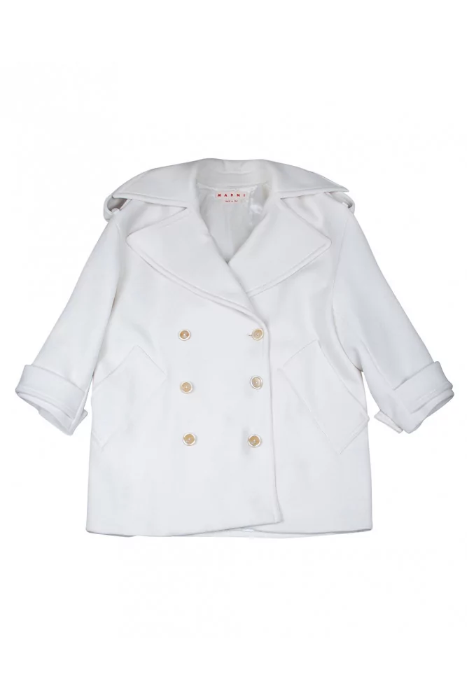 Manteau en laine oversize avec double boutonnage