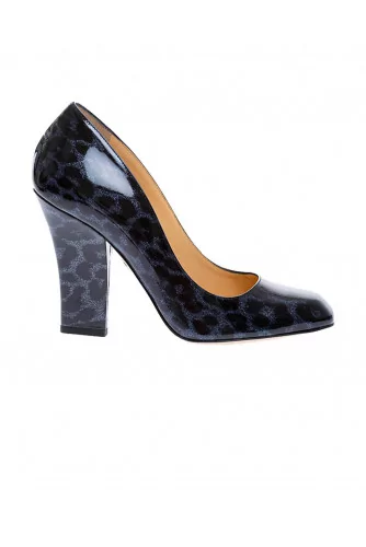 Escarpin Bleu nuit Tal.100 Charlotte Olympia Femme