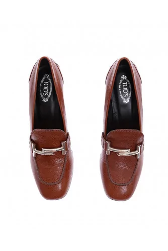 Mocassins Double "T" cognac Tal.95 Tod's Femme