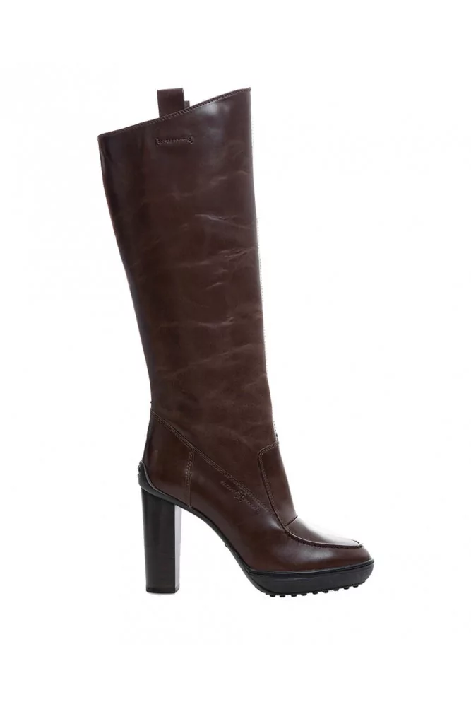 Botte "PROJETTO" Tal.100 + patin 20 Marron Tod's Femme