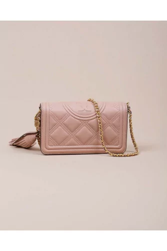 Fleming Wallet - Mini sac matelassé en cuir