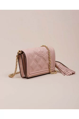 Fleming Wallet - Mini sac matelassé en cuir