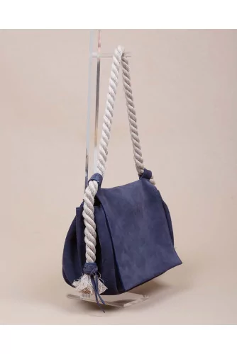Achat Soft suede bag with rope handles and flap - Jacques-loup