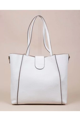 Sac Tod's "T-ring Shopping" blanc pour femme