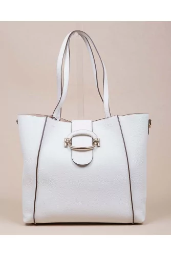 Sac Tod's "T-ring Shopping" blanc pour femme