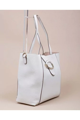 Sac Tod's "T-ring Shopping" blanc pour femme