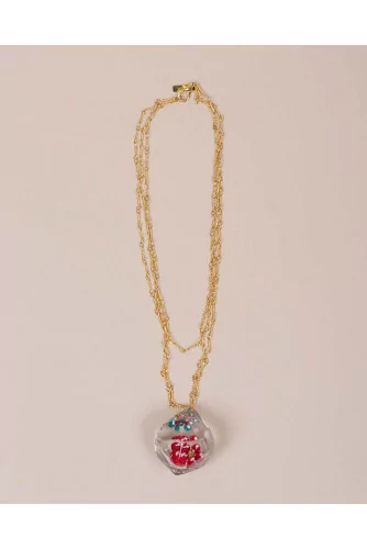 Achat Necklace pendant with black cherry flowers - Jacques-loup
