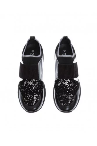 Tradi 2015 - Calf leather sneakers with glittery tissue