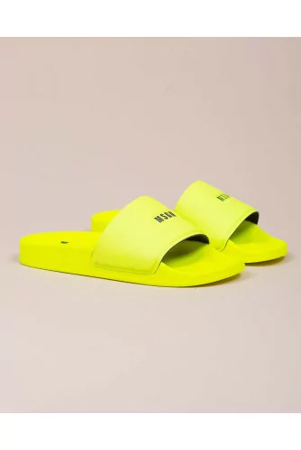 Mules de plage pvc avec inscription