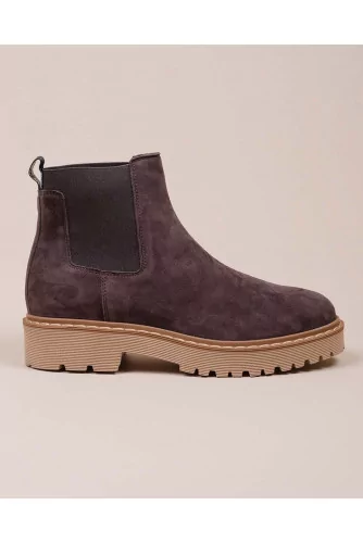 Chelsea - Split leather boots with elastics 30