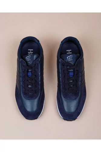 Achat Running H86 - Suede and split leather sneakers with quilted H - Jacques-loup