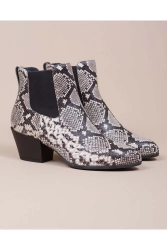 Achat Texano - Leather boots Python print 45 - Jacques-loup