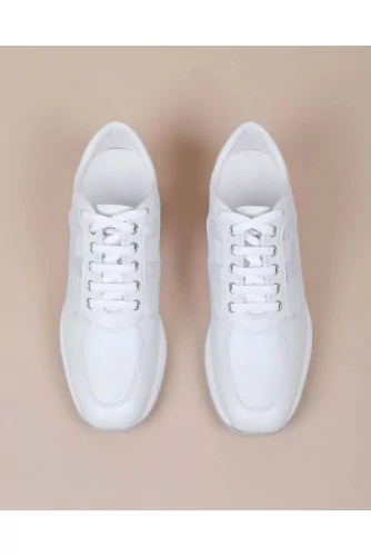 Interactive - Calf leather sneakers with relief "H" 50