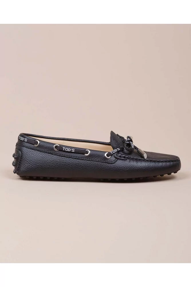 Lacetto Gomini - Grained leather moccasins with laces