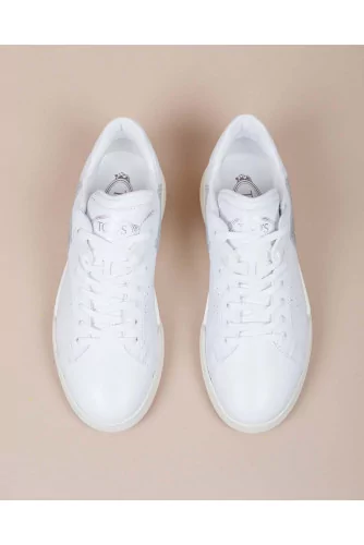 Achat Cassetta Leggera - Calf leather sneakers with metallic detail 35 - Jacques-loup
