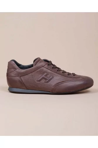 Achat Olympia - Patina calf leather sneakers with stitched cuts - Jacques-loup