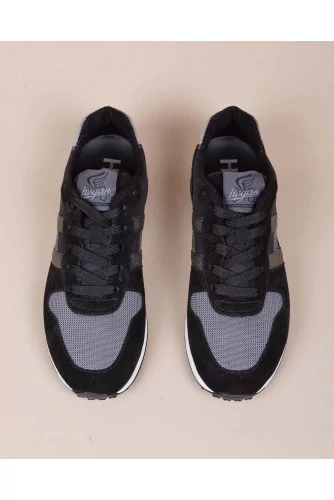 Running H86 - Split leather sneakers with rubber studs