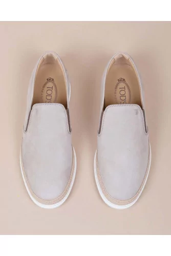 Pantofola - Nubuck leather slip-on with rope sole