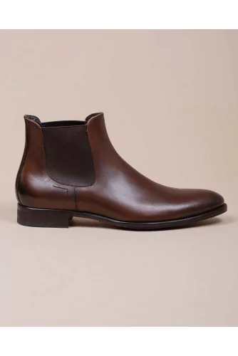 Achat Beattle - Praga leather boots with elastic on sides - Jacques-loup