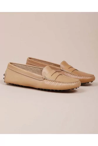Achat Leather moccasins with decorative penny strap - Jacques-loup