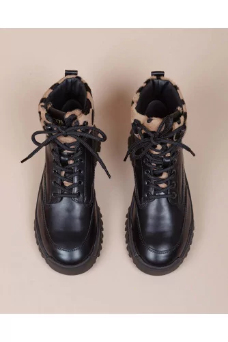 Mountain Sportiva Allacciata - Leather laces boots oversized outer sole