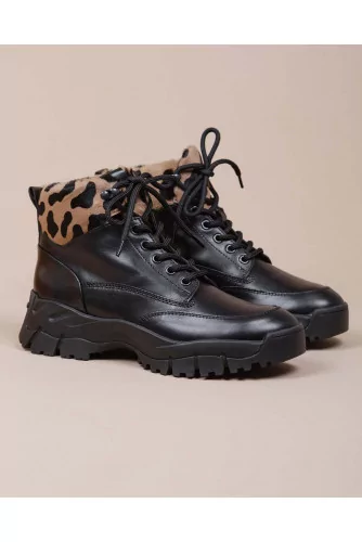 Mountain Sportiva Allacciata - Leather laces boots oversized outer sole