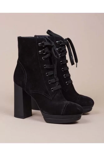 Opty - Bottines à lacets en suede 90