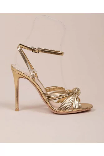 Achat Portia - Nappa leather sandals with knotted straps 105mm - Jacques-loup
