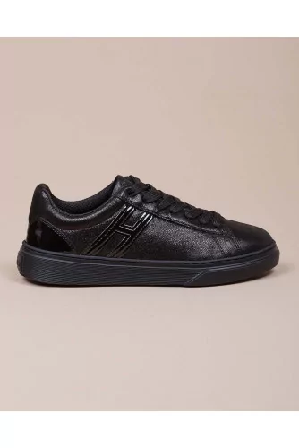Achat Cassetta - Calfskin sneakers with shiny print - Jacques-loup