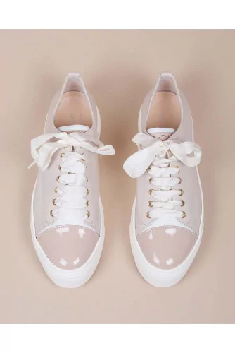 Achat Nappa leather sneakers with patent leather toe cap and platform 35 - Jacques-loup