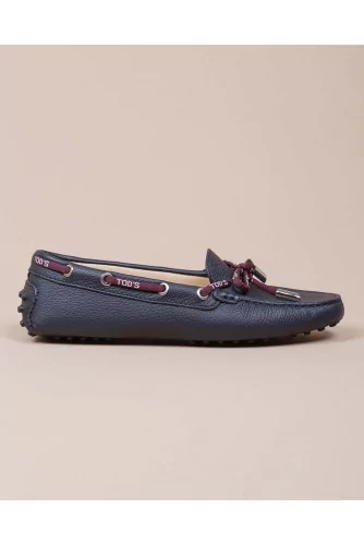 Lacetto - Calf leather moccasins with gomini pins