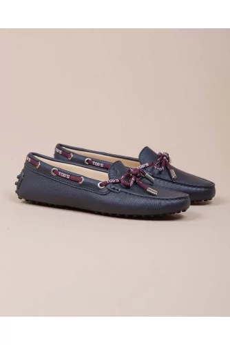 Lacetto - Calf leather moccasins with gomini pins