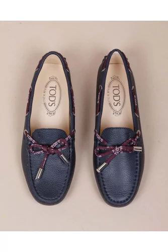 Lacetto - Calf leather moccasins with gomini pins