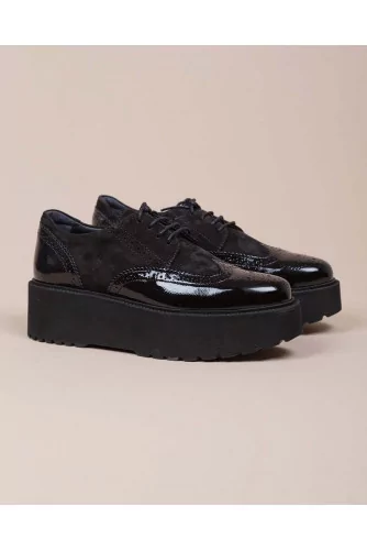 Fondo Urban - Patent leather derby and suede
