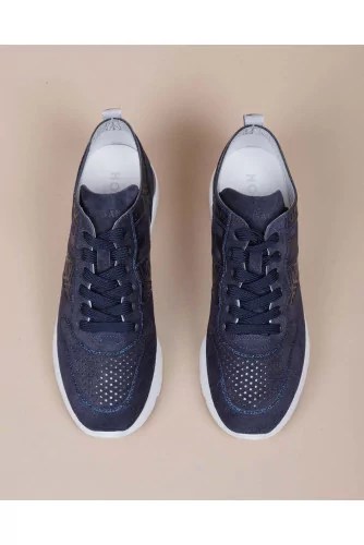 Active One - Split leather sneakers with glitters 50