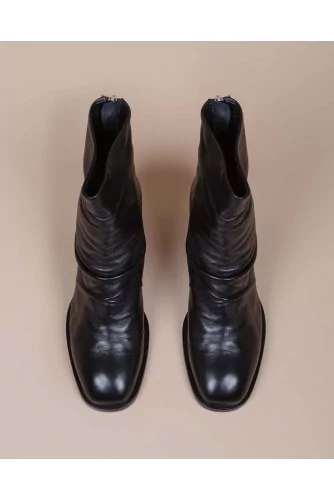 Achat Leather boots with zipper on the back 55 - Jacques-loup