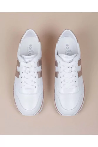 Midi - Leather sneakers with oversized sole 35