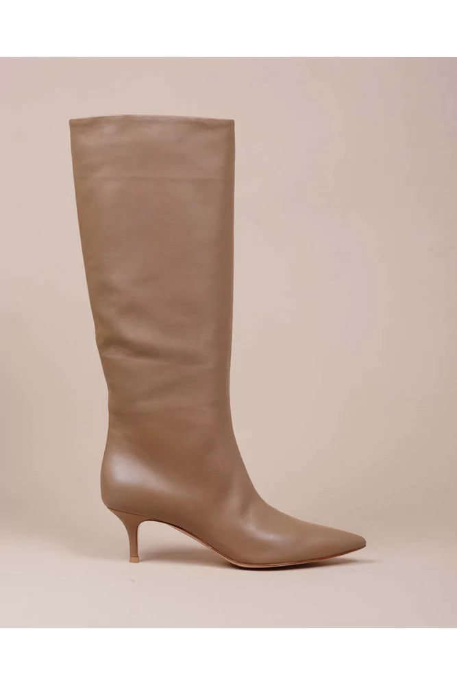 Suzan - Nappa leather boots with pointed tip