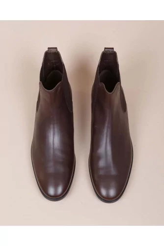 New Queen Beattle - Boots en cuir avec élastiques
