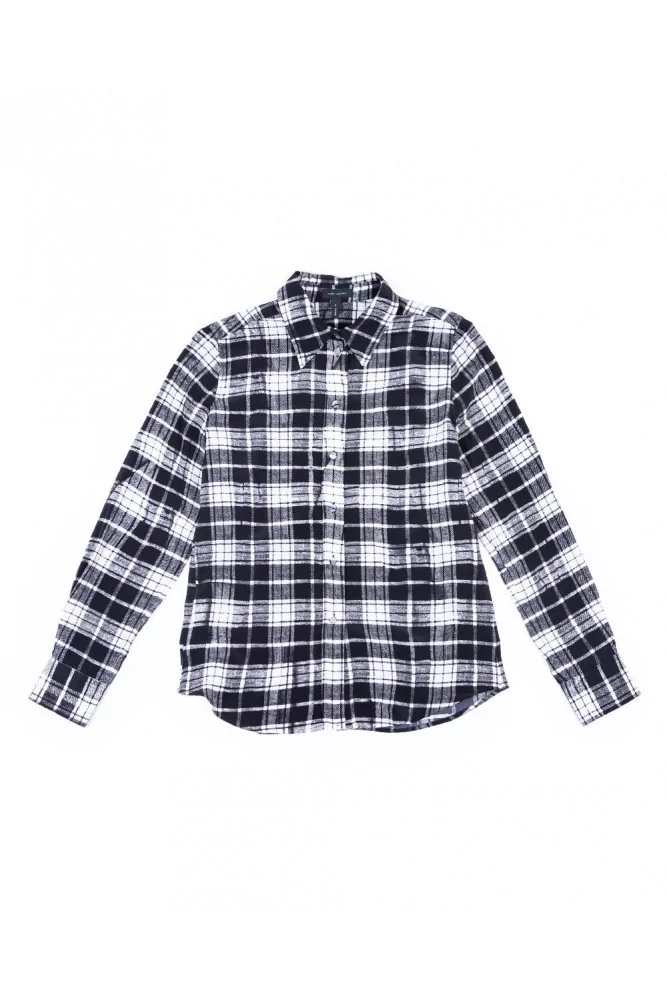 Chemise en soie avec imprimé écossais 6 multicolor