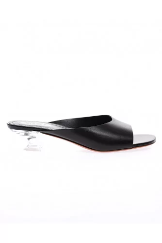 Achat Nappa leather mules plexi... - Jacques-loup