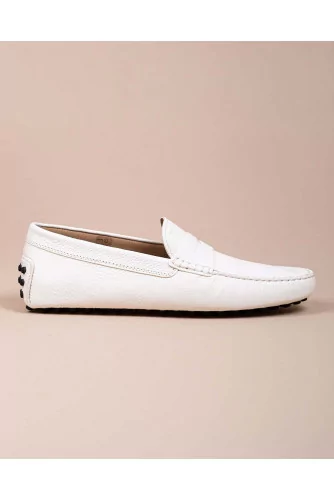 Achat Gommini - Grained leather moccasins with decorative tab - Jacques-loup