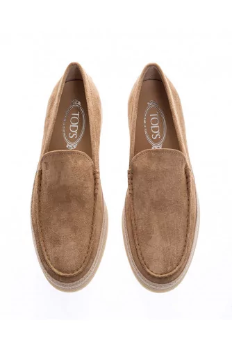 Achat Pantofola - Split leather moccasins with weaving - Jacques-loup