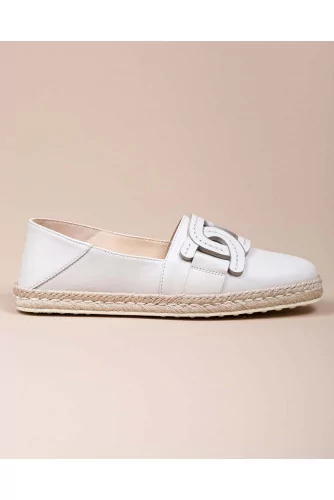 Achat Nappa leather espadrilles with rope sole and link design - Jacques-loup