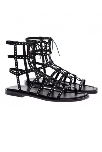 Kora - Gladiator style flat sandals nappa 10