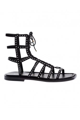 Kora - Gladiator style flat sandals nappa 10